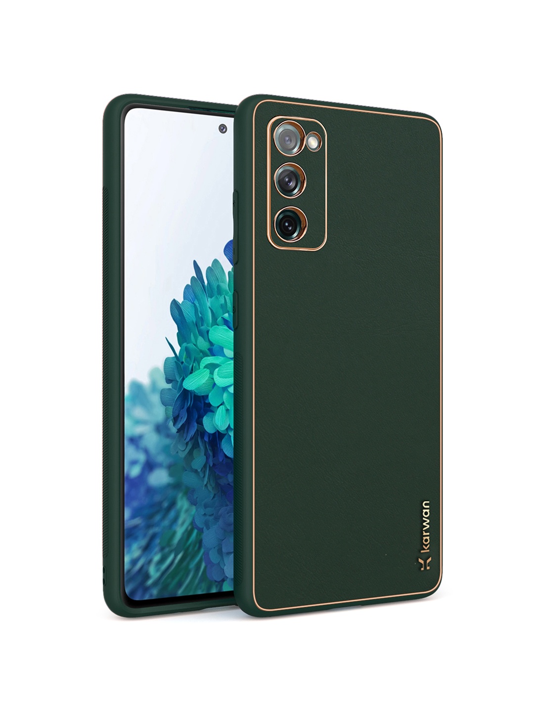 

Karwan Green Solid Leather Samsung Galaxy S20 FE Back Case