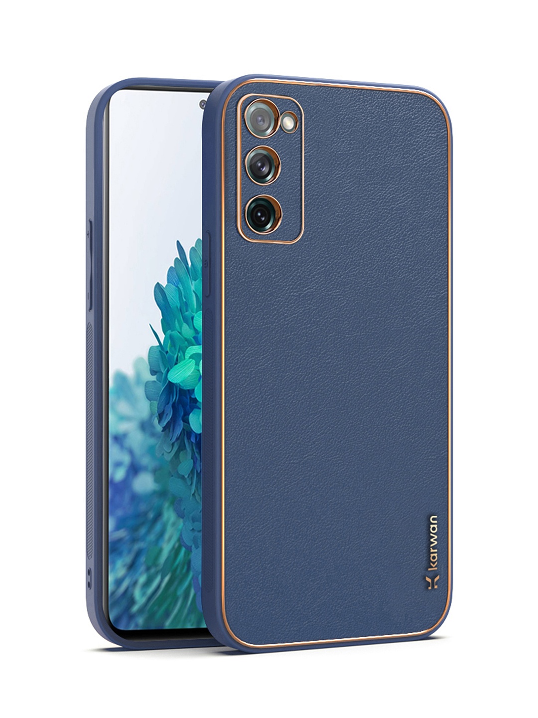 

Karwan Blue Leather Samsung Galaxy S20 FE Back Case