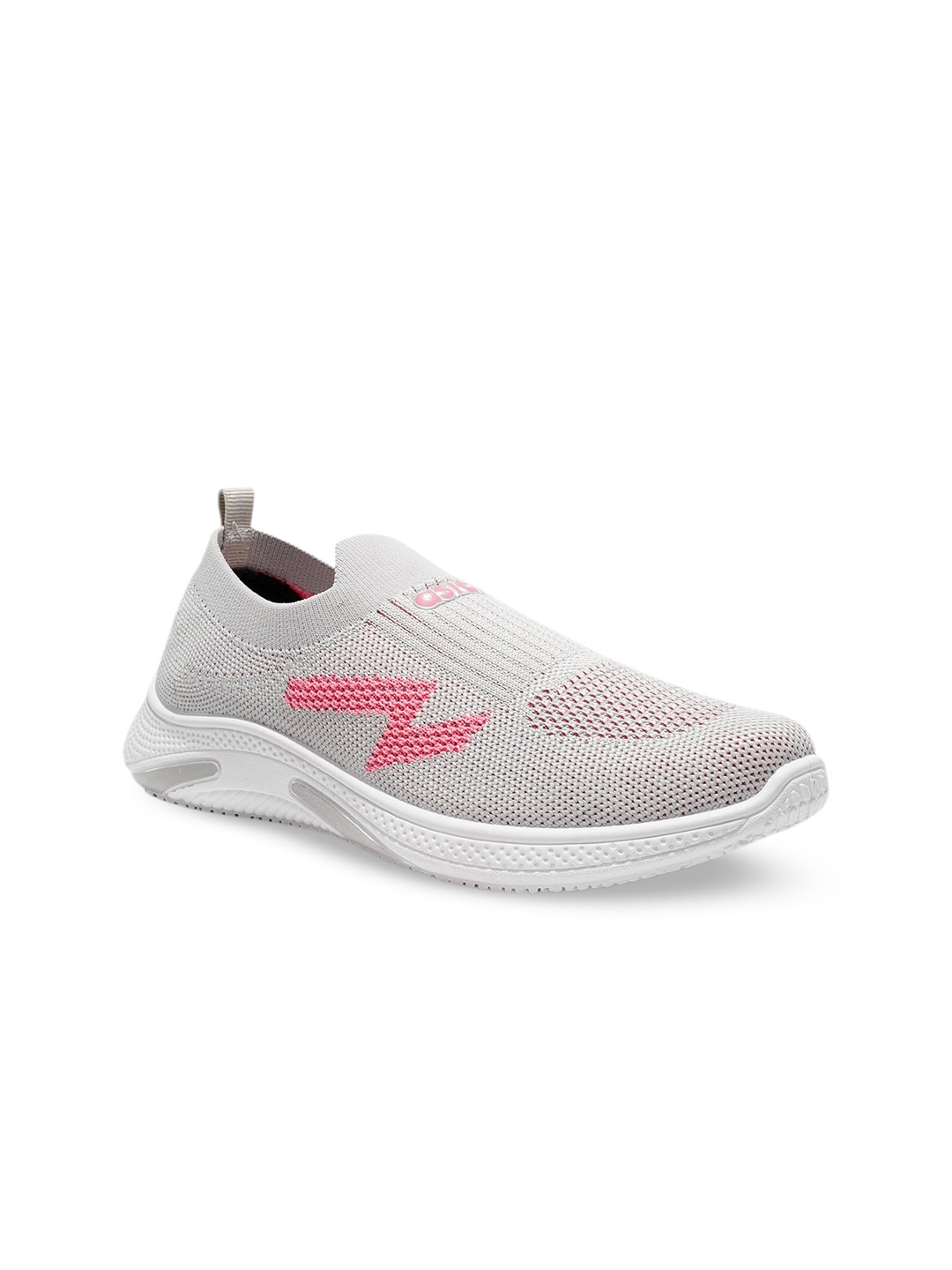 

ASIAN Women Grey Woven Design Lightweight Slip-On Sneakers