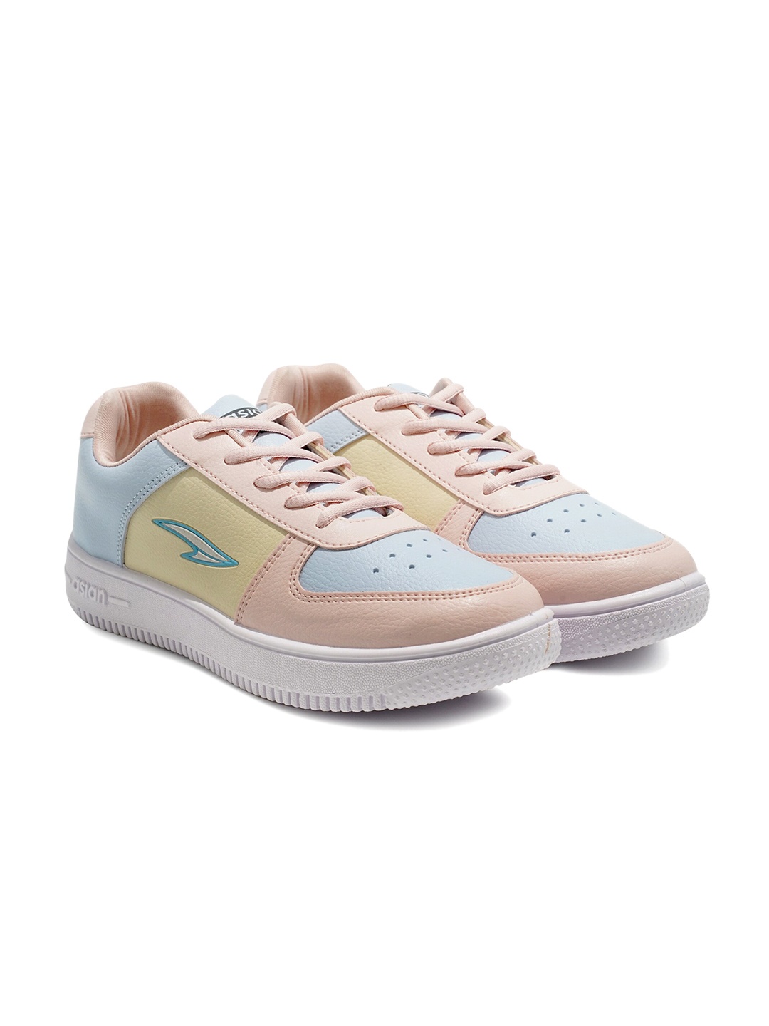 

ASIAN Women Peach & Blue Colourblocked Lightweight Sneakers