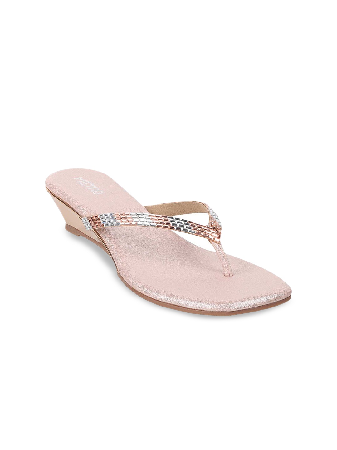 

Mochi Women Pink Wedge Sandals