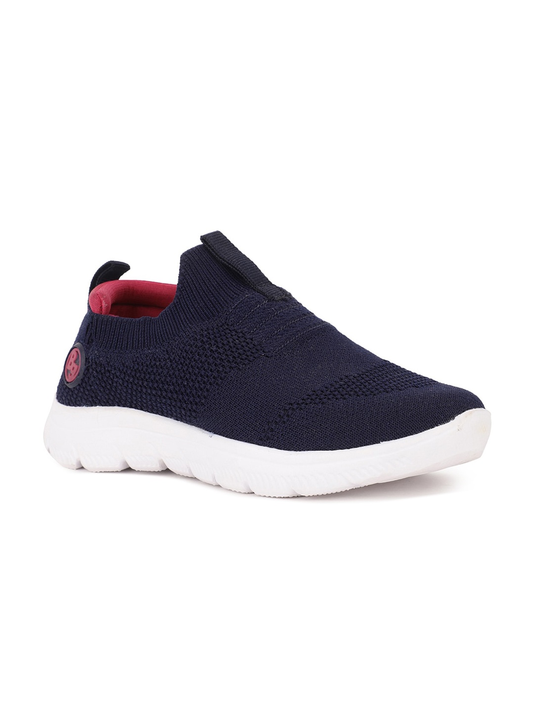 

Bubblegummers Boys Navy Blue Textured Slip-On Sneakers