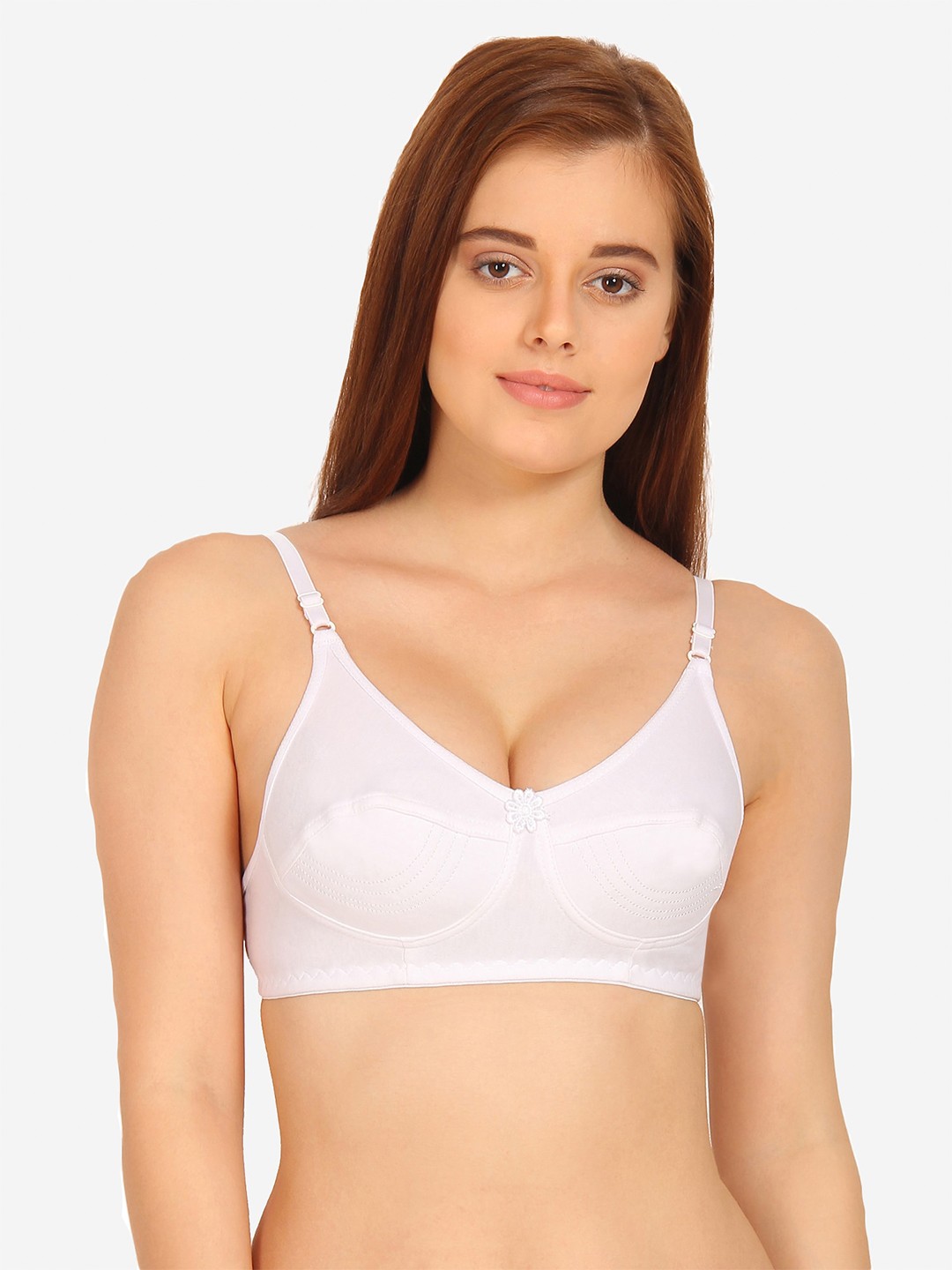 

Innocence White Non Padded Non wired Bra