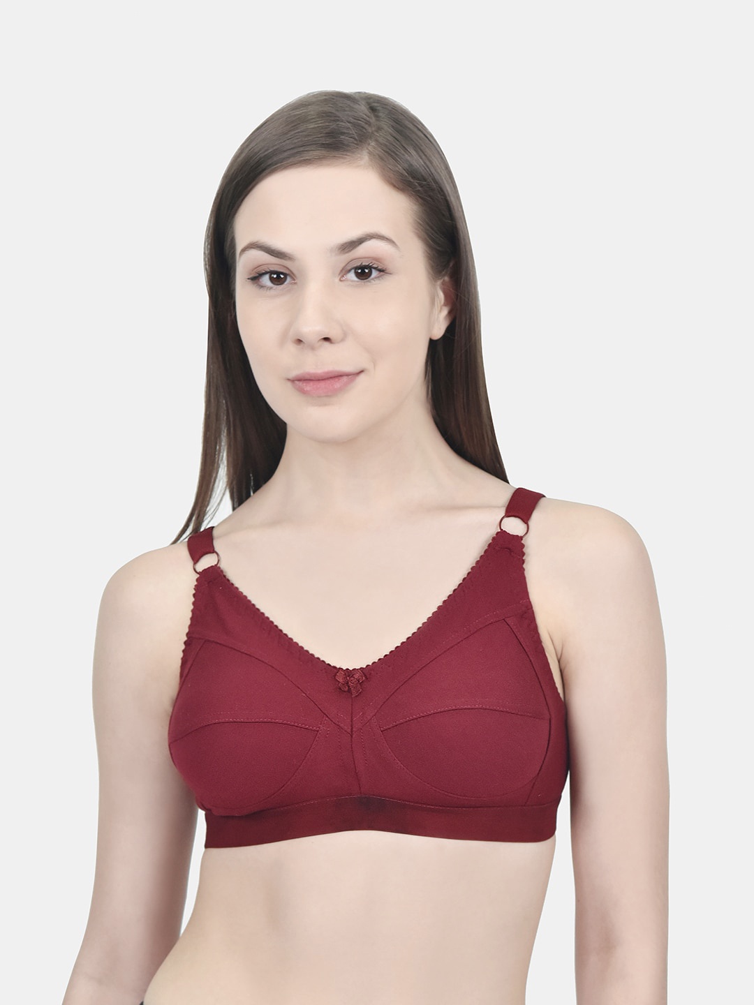 

Innocence Maroon Non Padded Non wired Bra