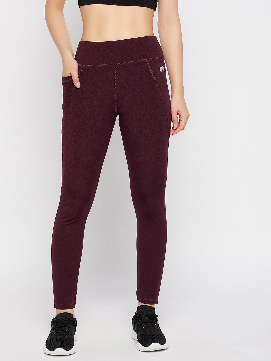

Clovia Women Purple Solid Tights