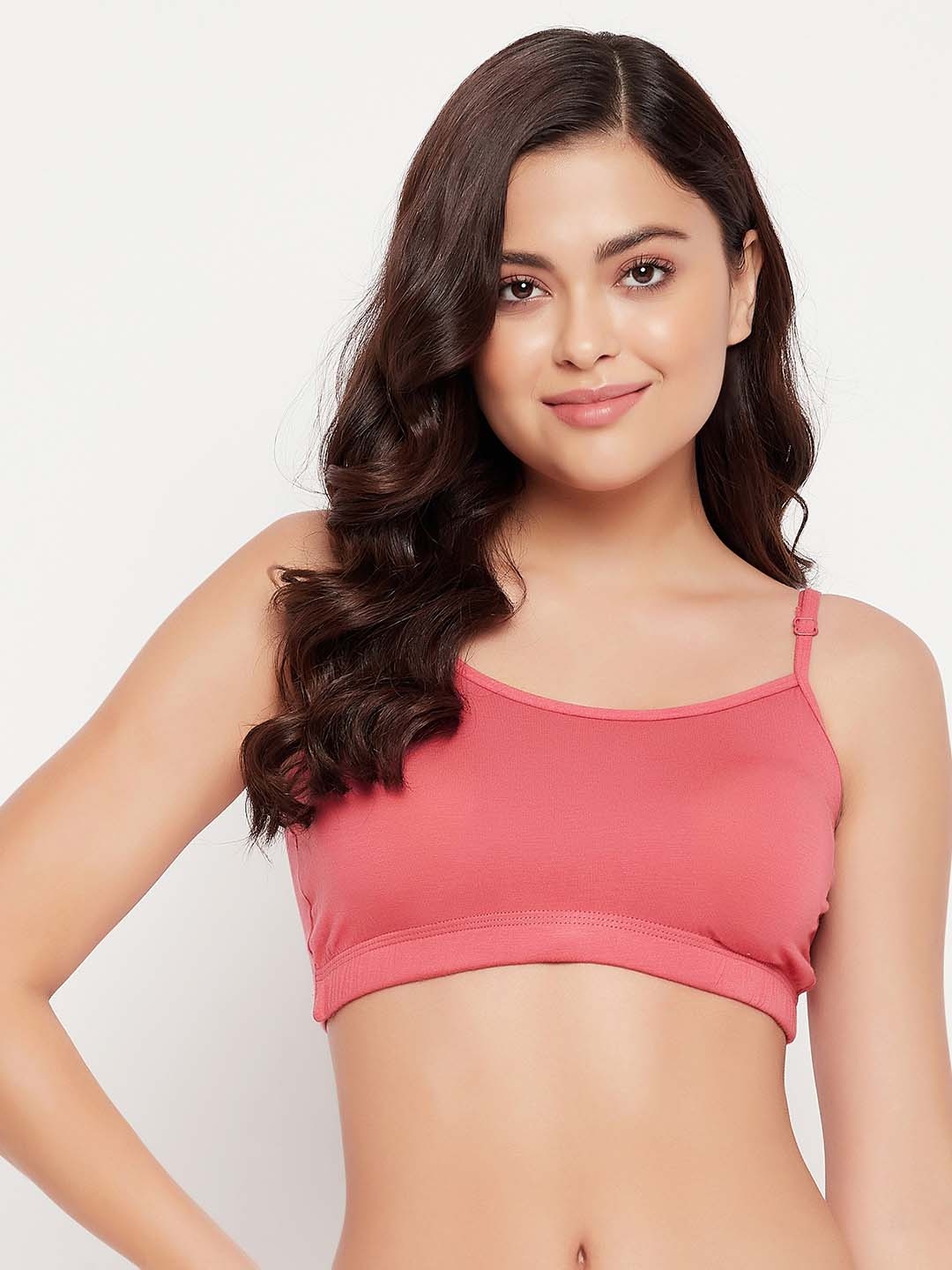 

Clovia Pink Bra Lightly Padded