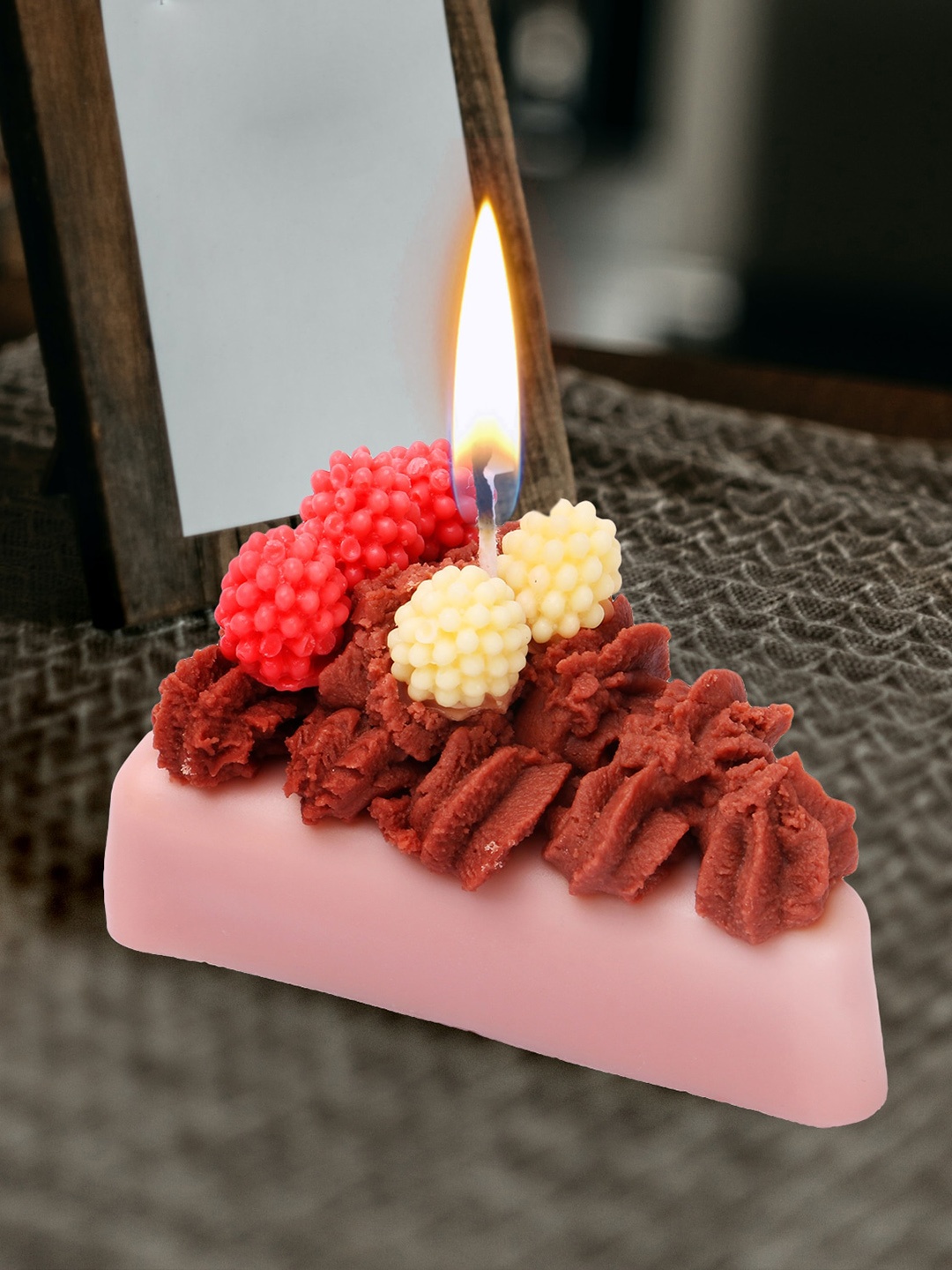 

ZAPATOZ Set Of 4 Pink Pastry Candles