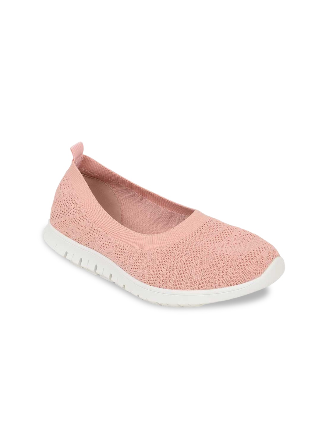 

Rocia Women Pink Woven Design Slip-On Sneakers