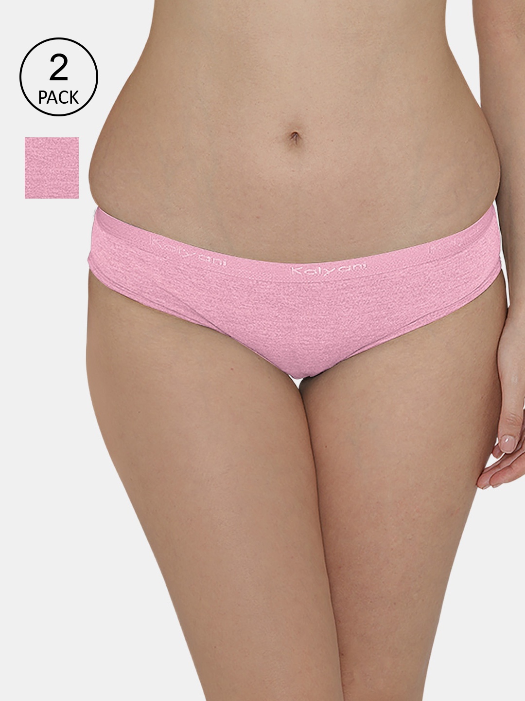 

Kalyani Women Pack Of 3 Pink Solid Bikini Briefs