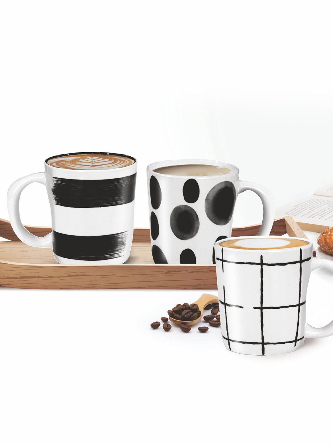 

Treo FMM Design 5 Finesse Hand Painted Marc Ceramic Mug 350 ml, White