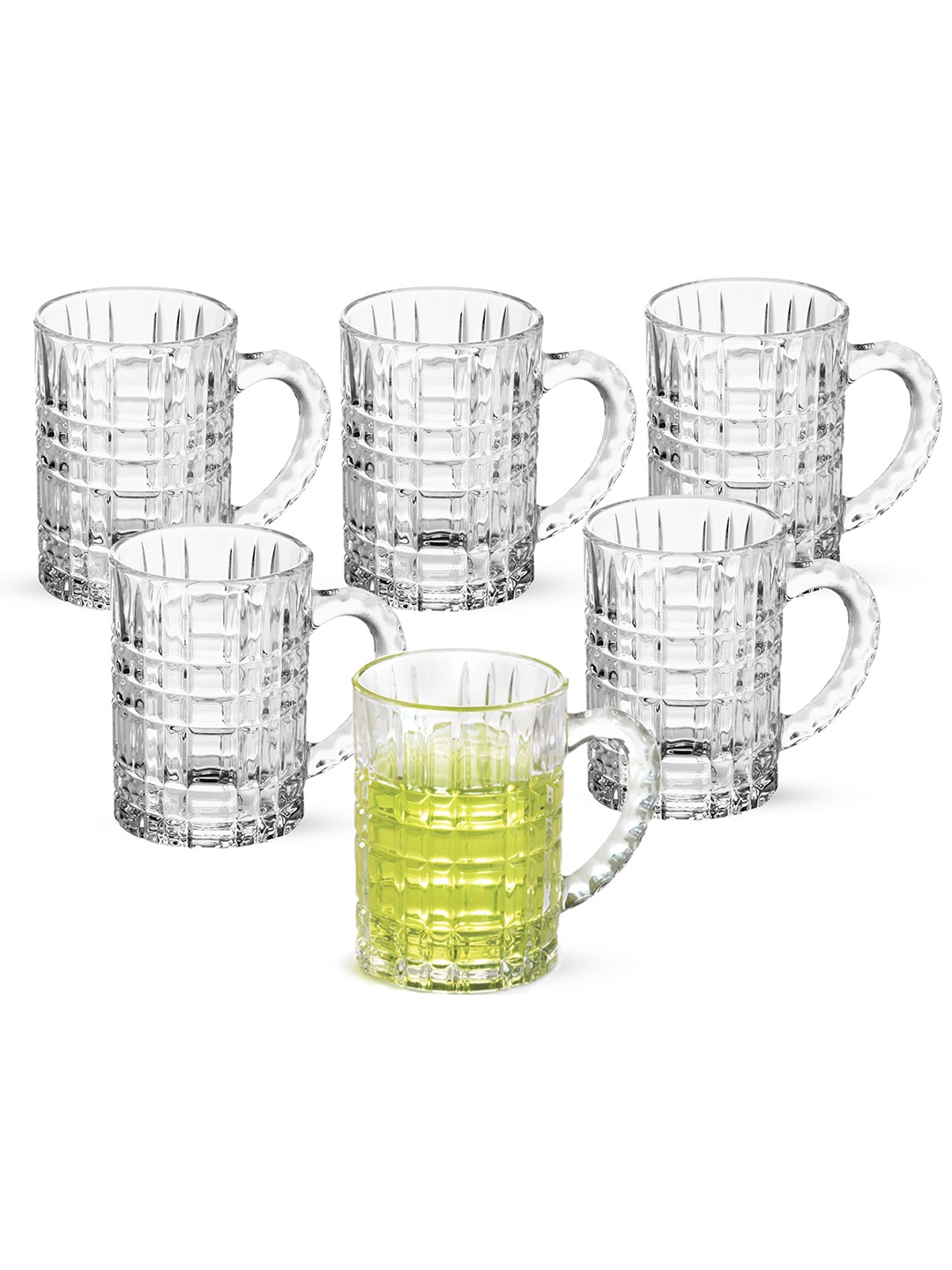 

Treo Roxana Set Of 6 Transparent Glass Mugs 200 ml Each each