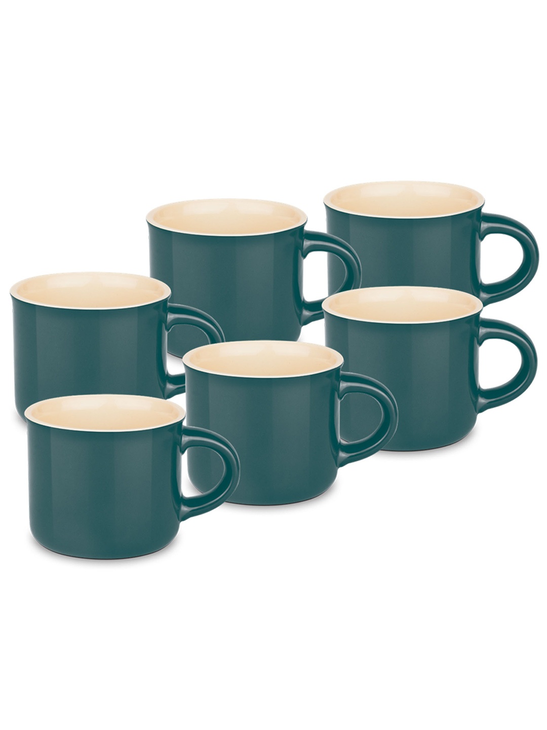 

Treo Nano D Set of 6 Sea Green Ceramic Mugs 95 ml Each