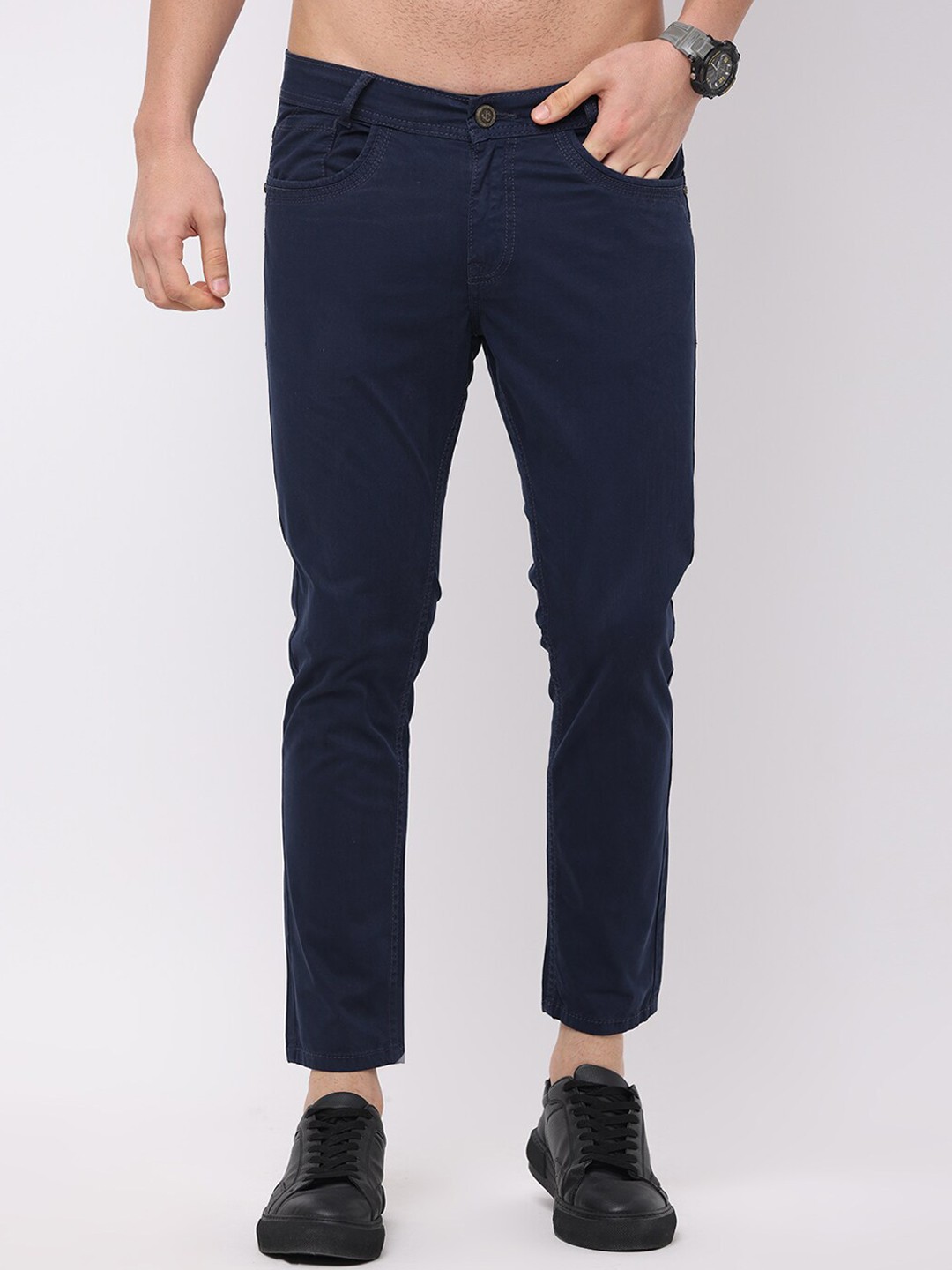 

Jean Cafe Men Navy Blue Jean Skinny Fit Jeans