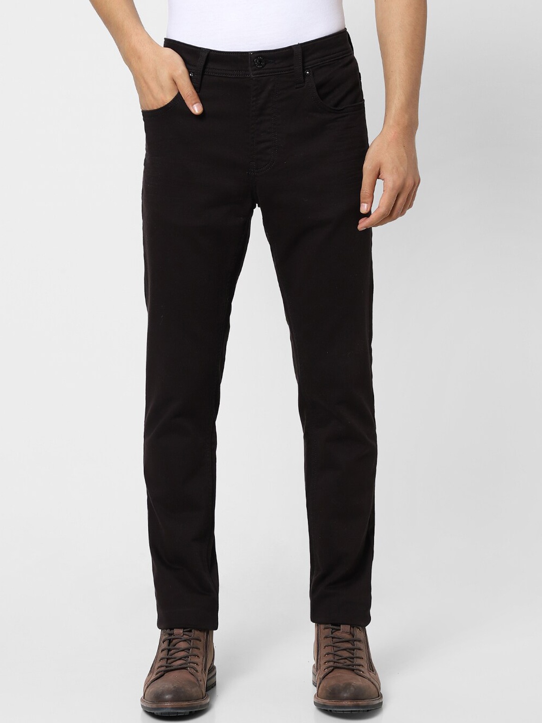 

Jack & Jones Men Black Slim Fit Stretchable Jeans