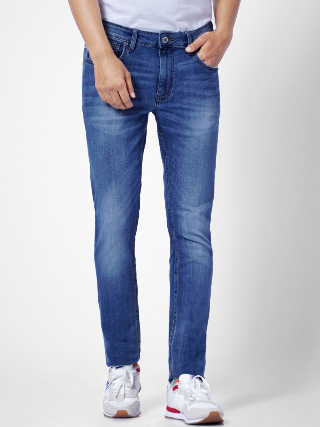 

Jack & Jones Men Blue Skinny Fit Heavy Fade Stretchable Jeans