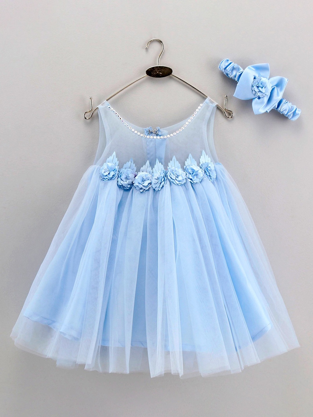 

Enfance Blue Net Empire Dress