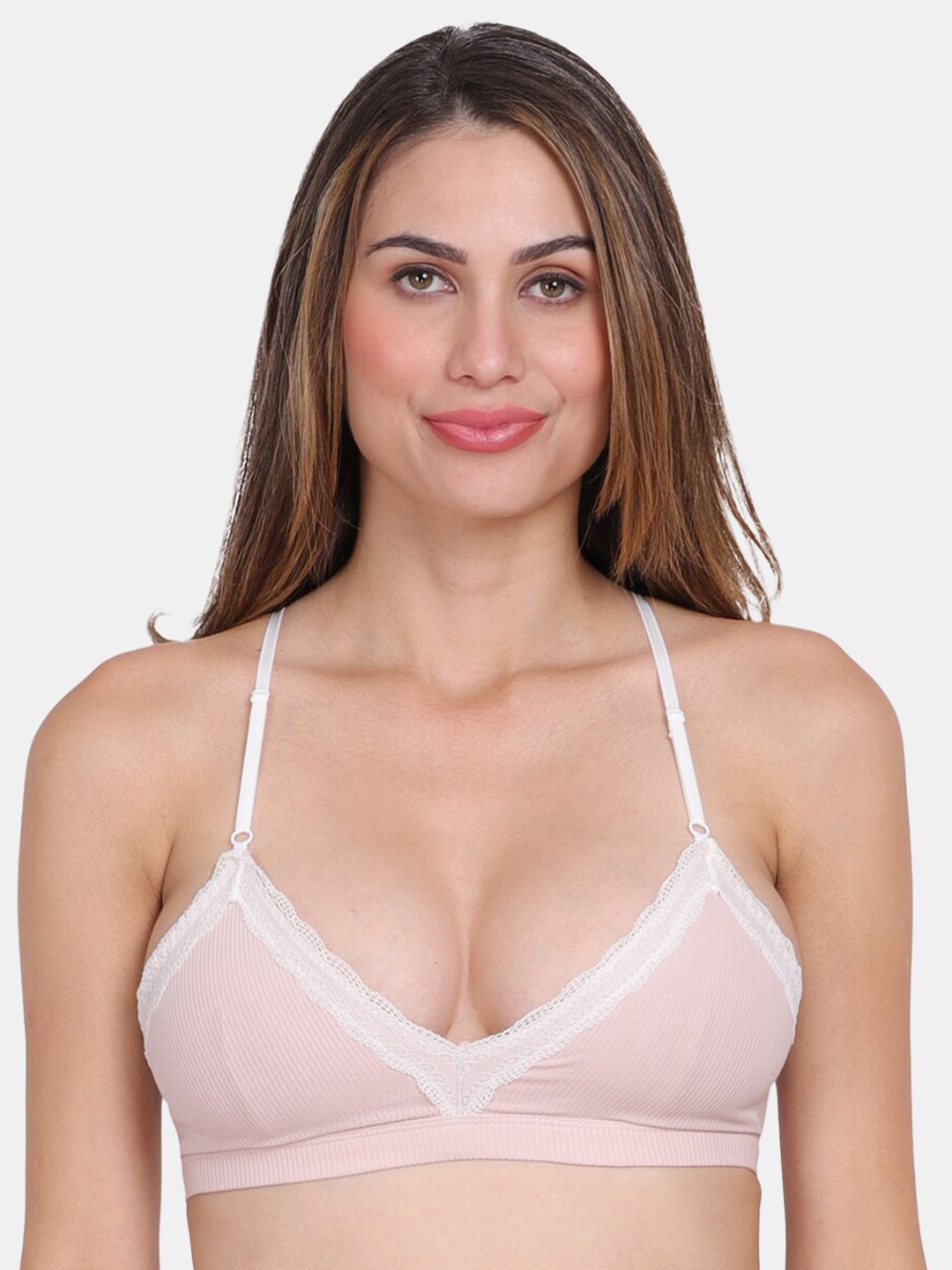 

Amour Secret Pink & White Lightly Padded T-shirt Bra