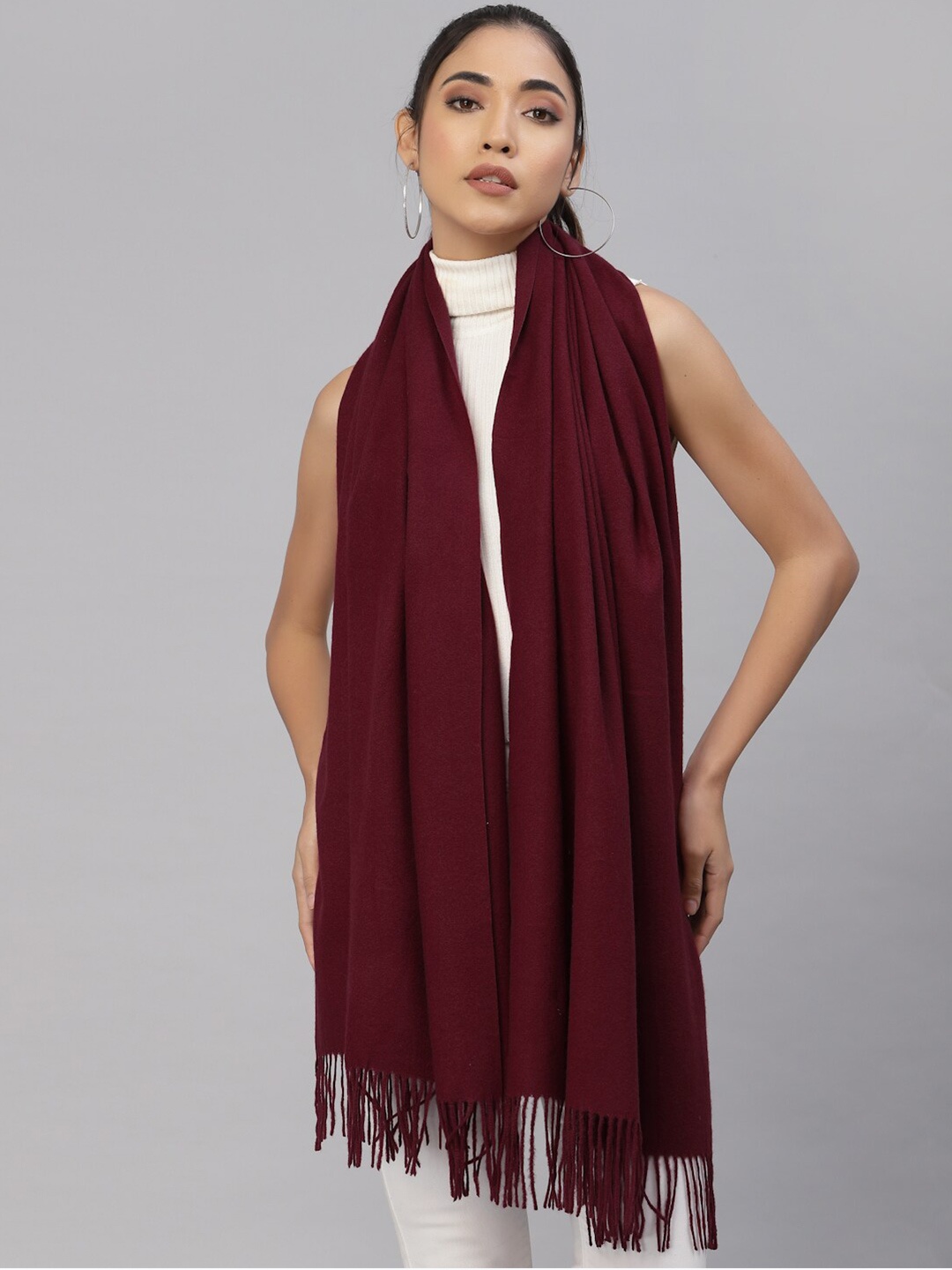 

Mafadeny Women Maroon Stole