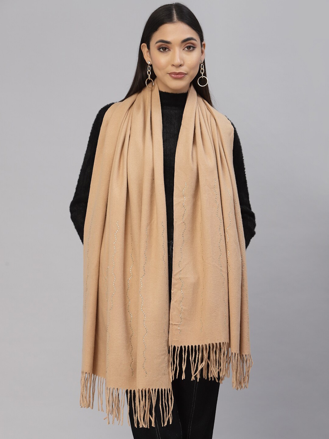 

Mafadeny Women Khaki Stole