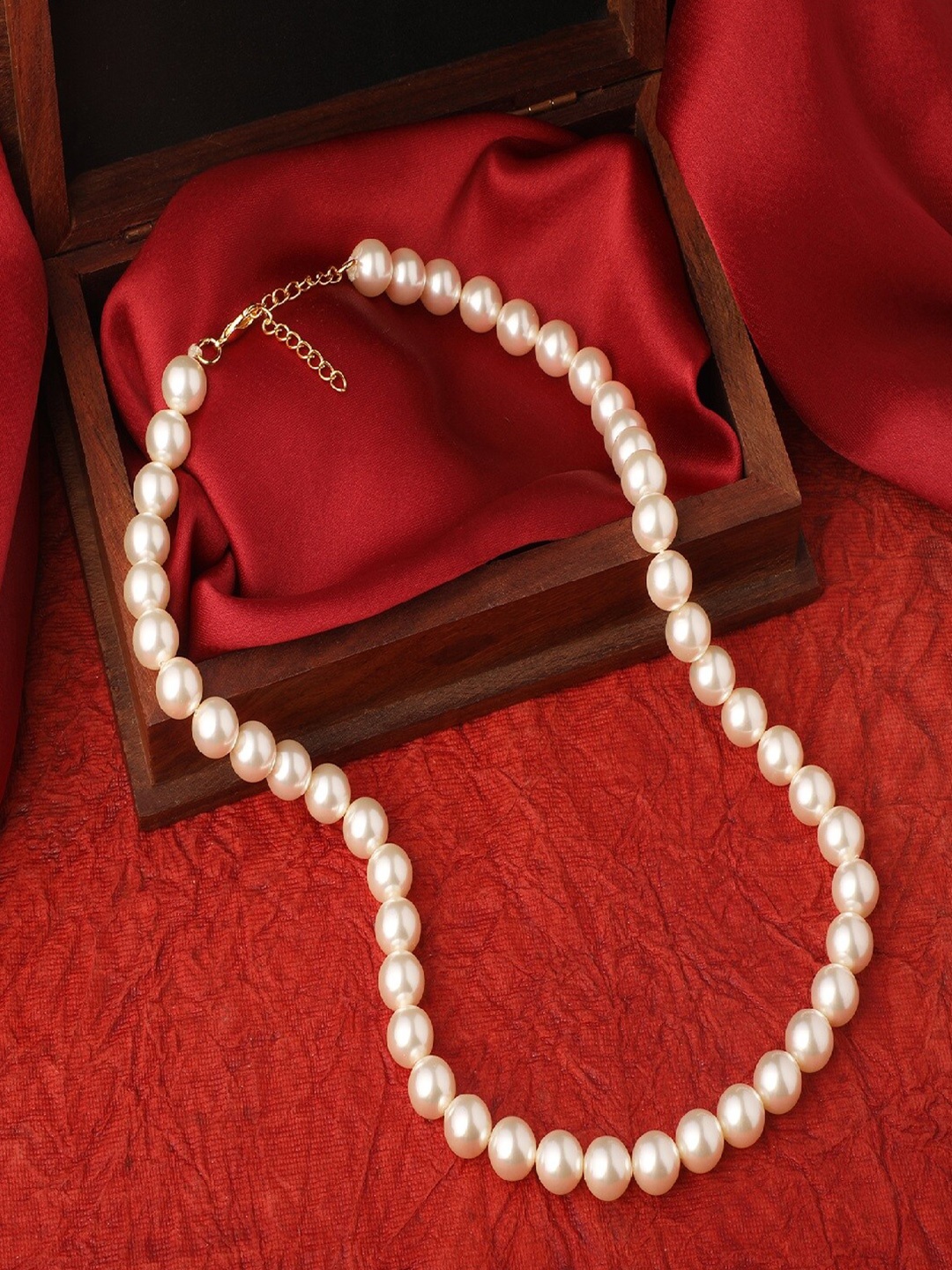 

Mahi Gold-Toned & White Gold-Plated Necklace