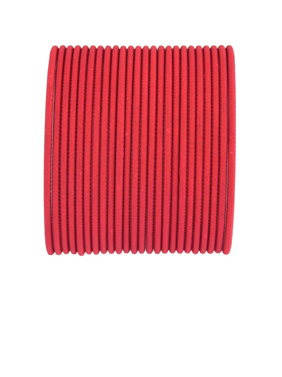 Efulgenz Set Of 24 Pink Solid Bangles