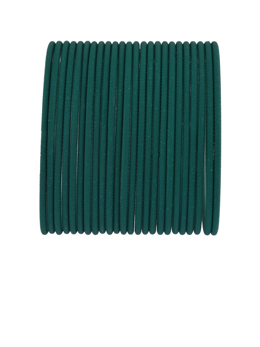 

Efulgenz Set Of 24 Green Solid Bangles