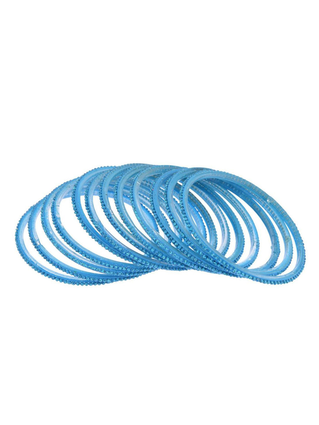 

Efulgenz Set Of 24 Blue Crystal Studded Bangles