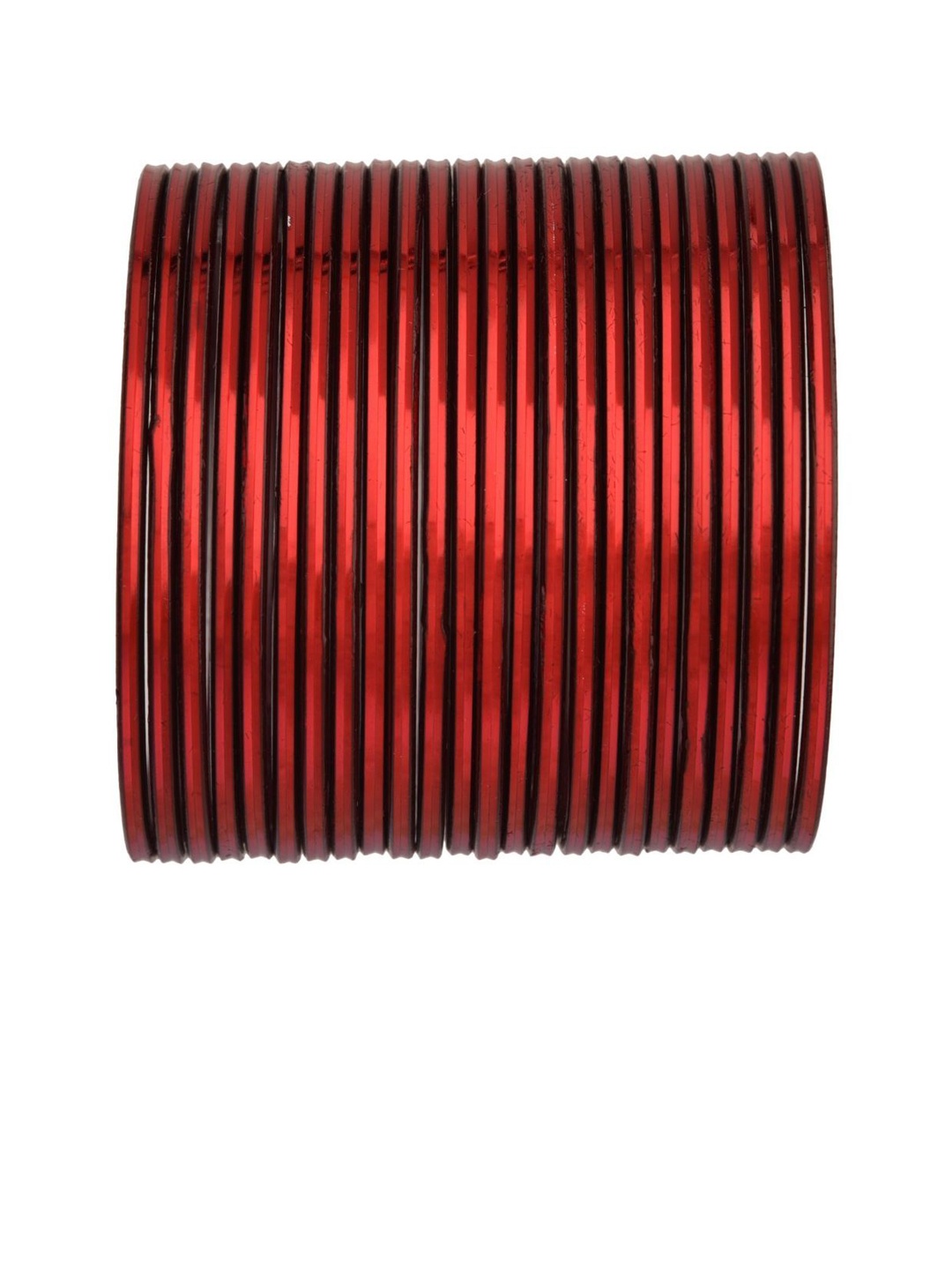 

Efulgenz Set Of 24 Maroon Solid Bangle