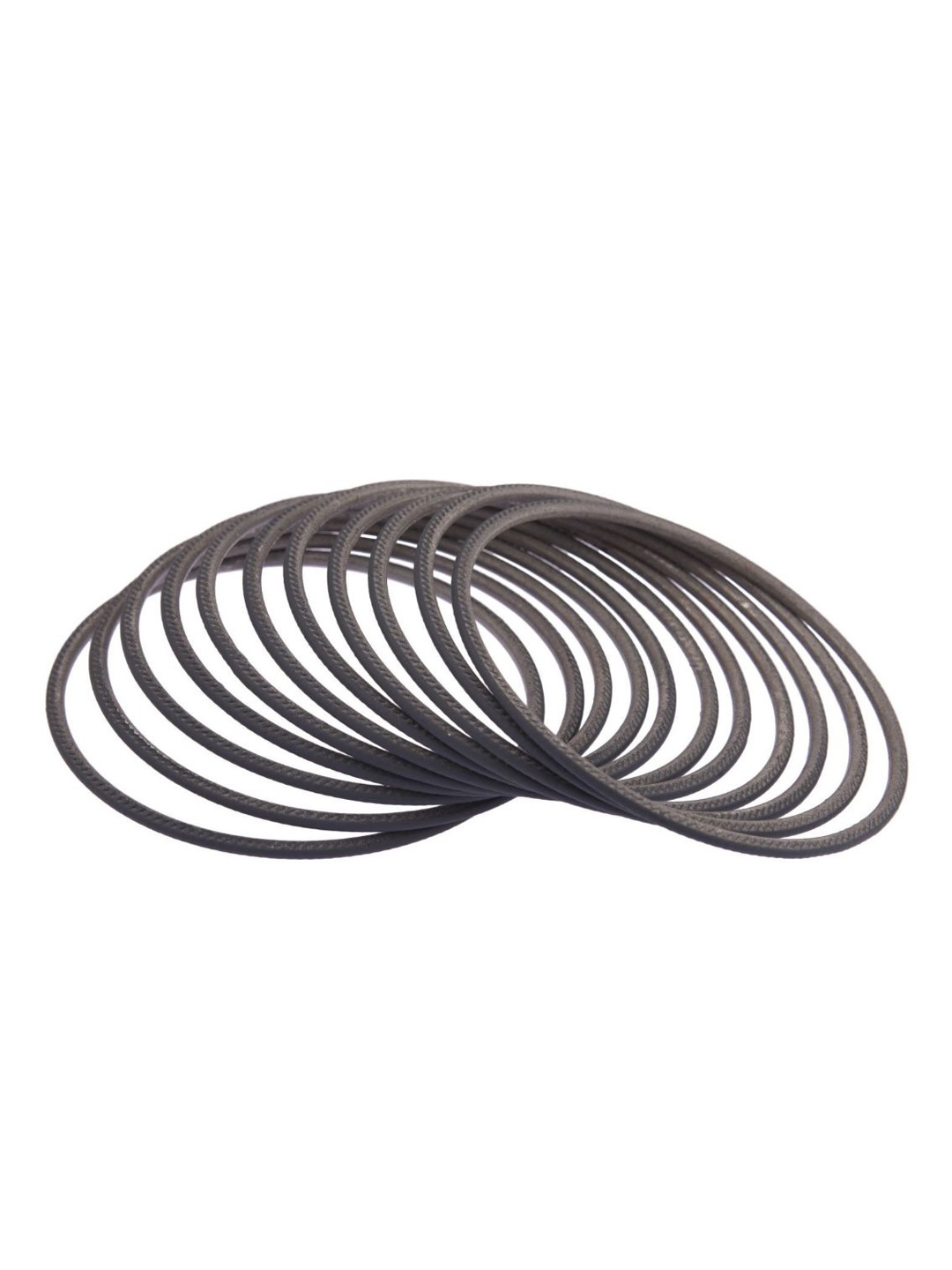 

Efulgenz Set Of 24 Grey Solid Bangles