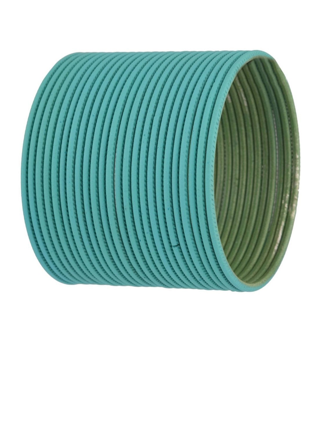 

Efulgenz Set Of 24 Sea Green Solid Bangles