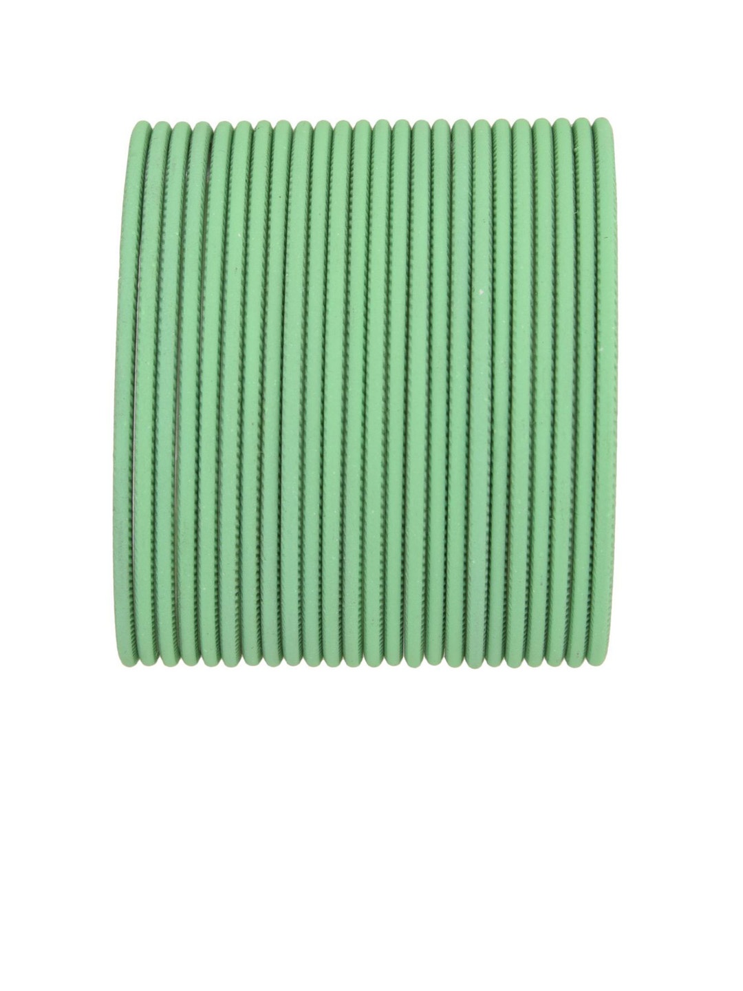 

Efulgenz Set Of 24 Green Colored Solid Bangles