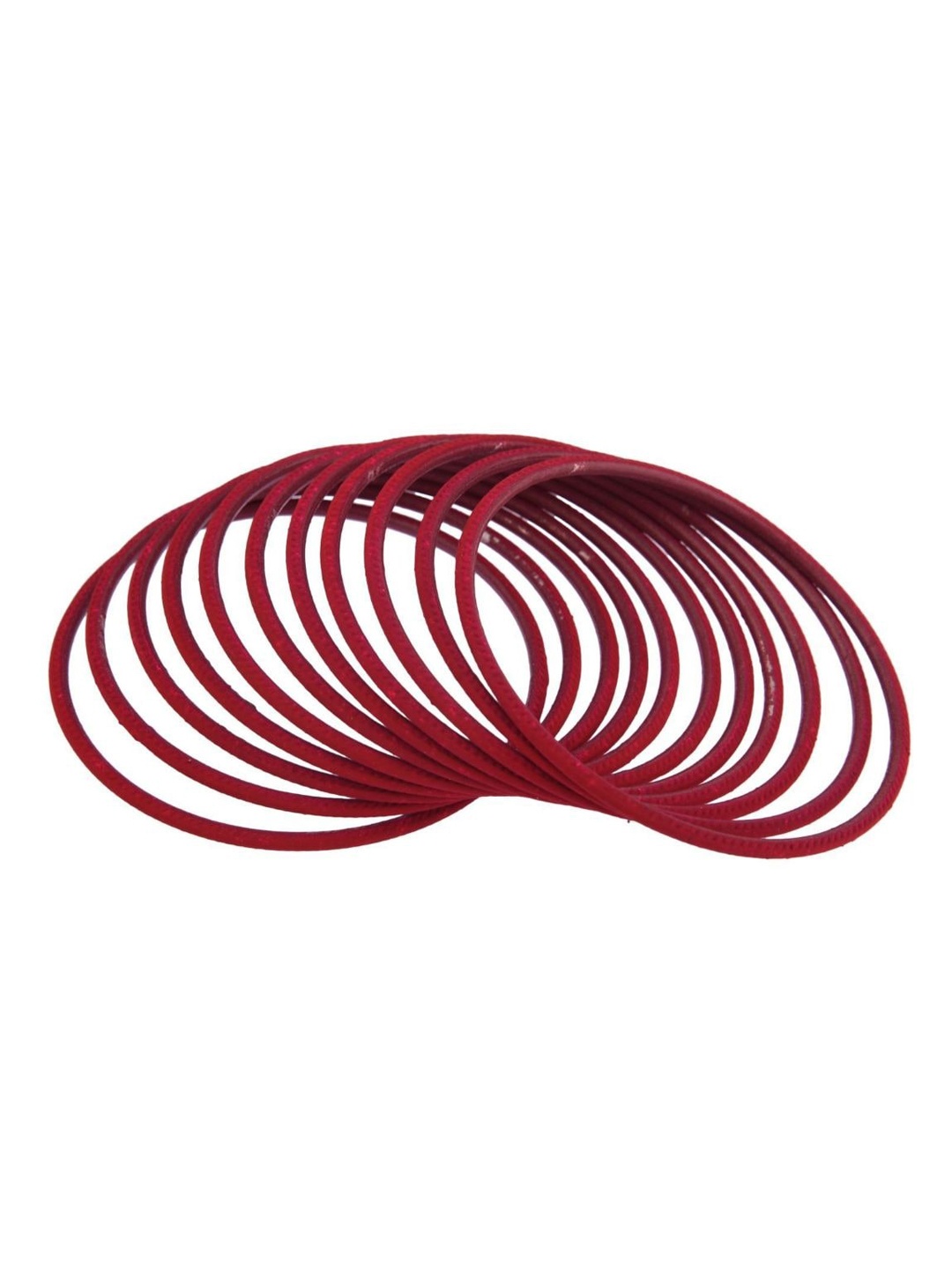 

Efulgenz Set Of 24 Pink Solid Bangles