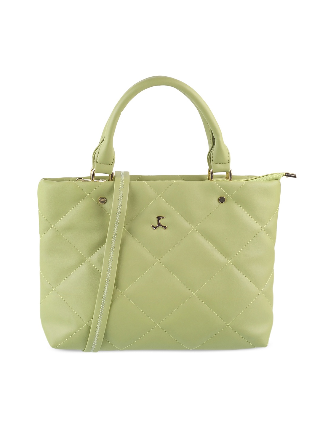 

Mochi Green PU Structured Handheld Bag