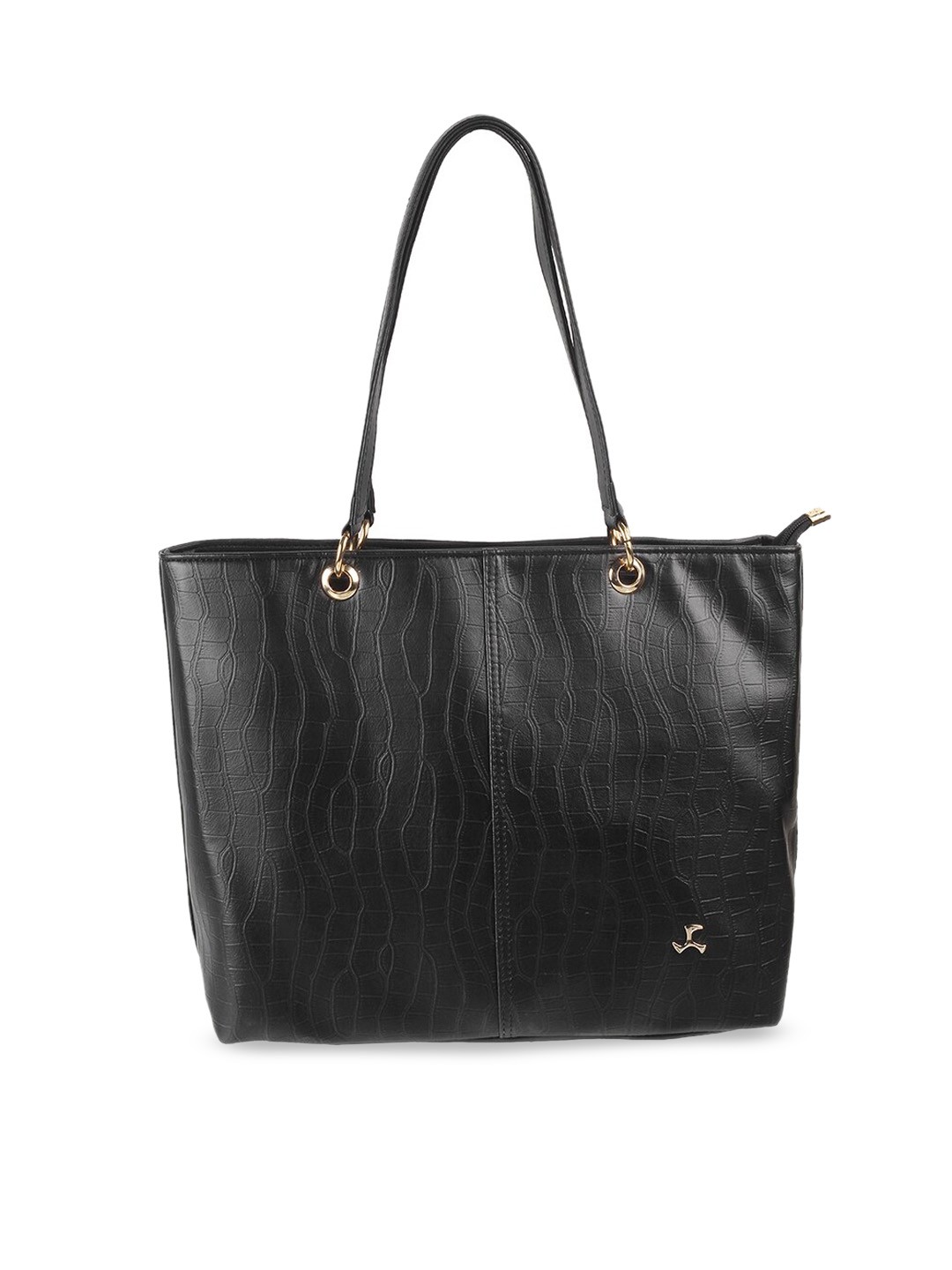 

Mochi Textured Tote Bag Handbags, Black