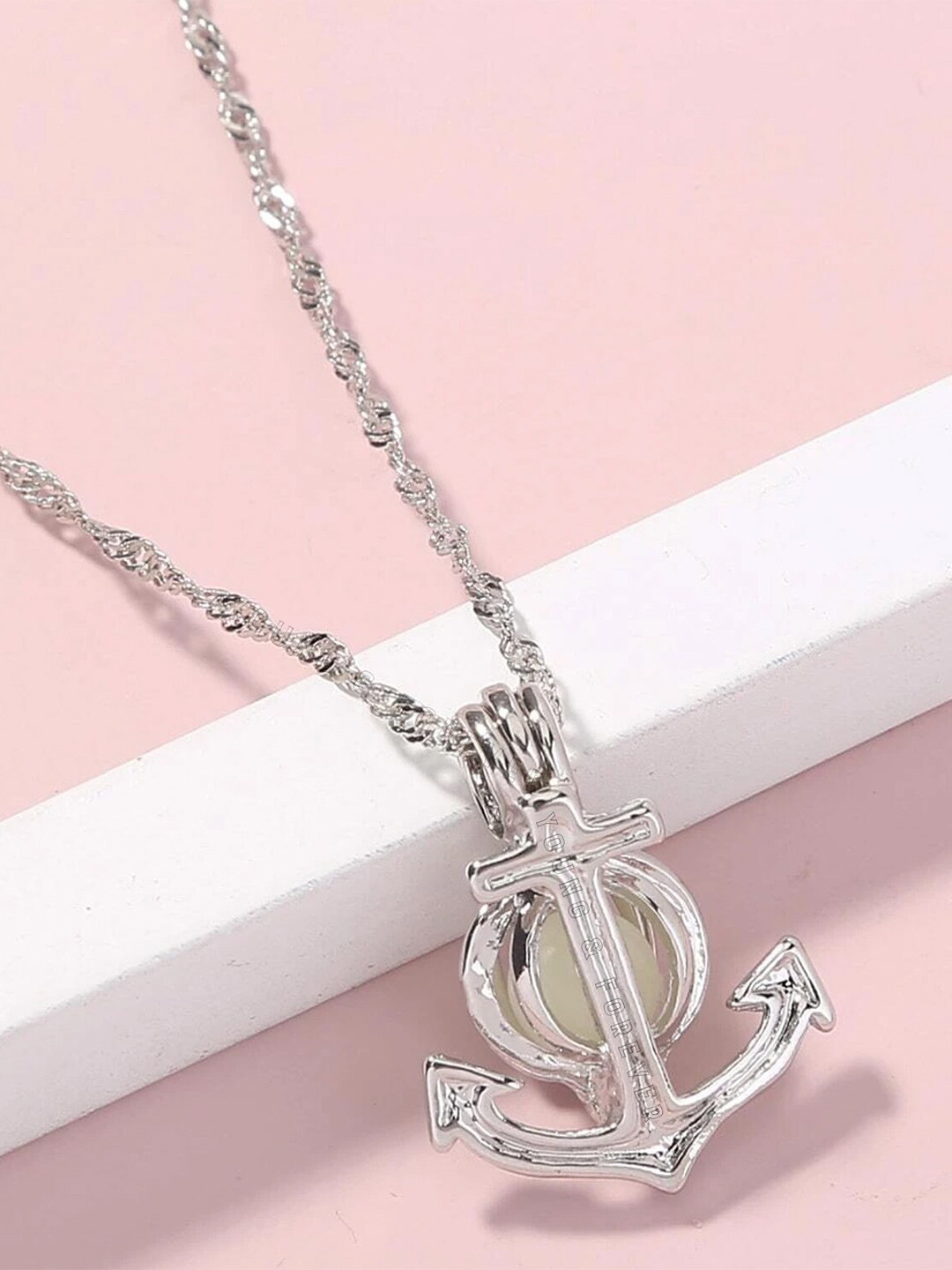 

Young & Forever Women Silver-Toned & Green Necklace
