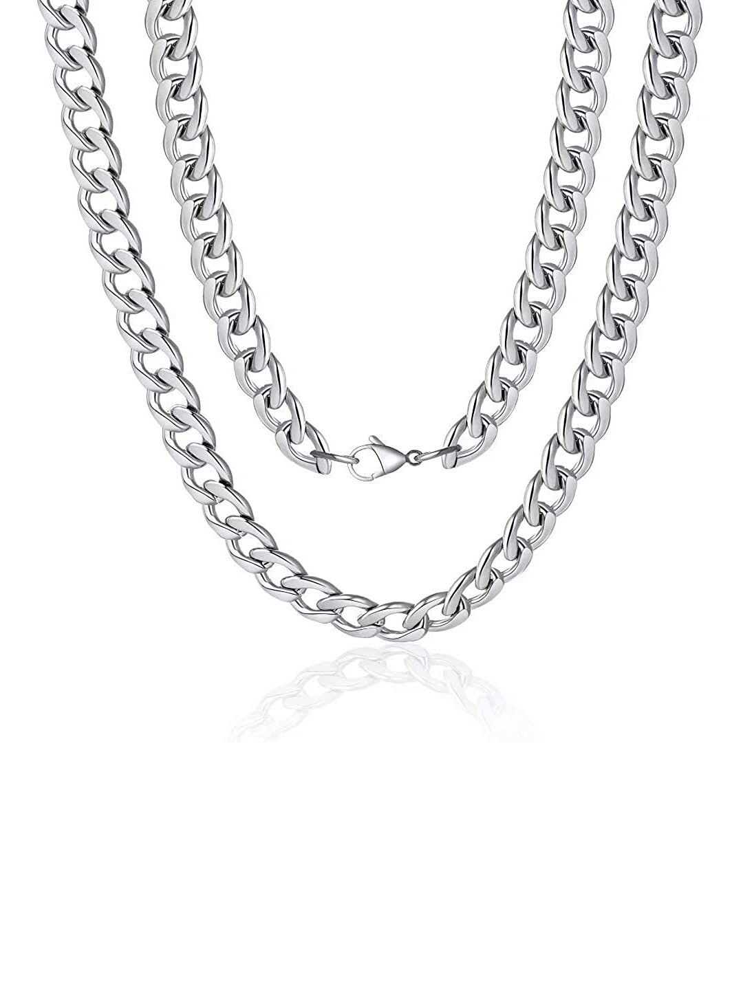 

Young & Forever Men Silver-Toned Brass Brass-Plated Chain