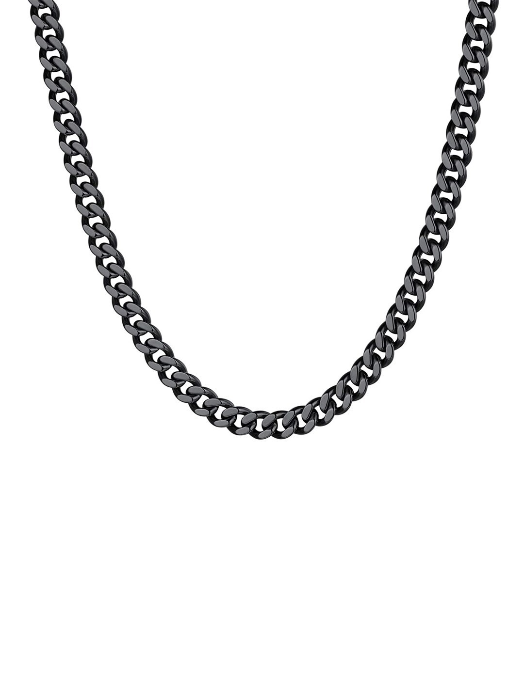 

Young & Forever Men Black Brass Brass-Plated Chain