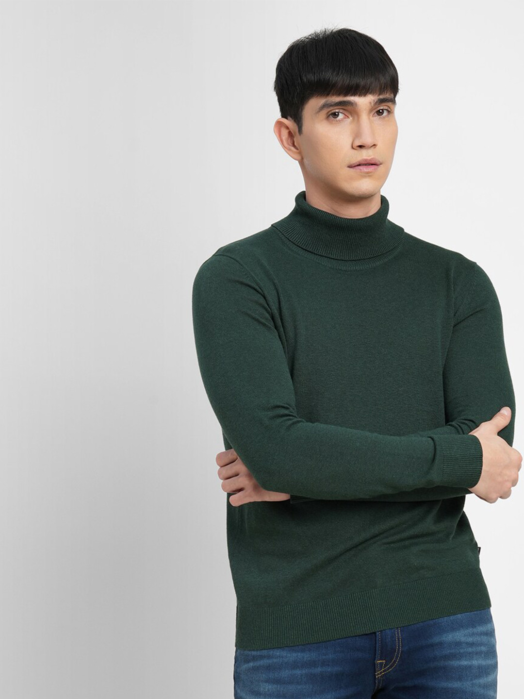 

Jack & Jones Men Green Pullover