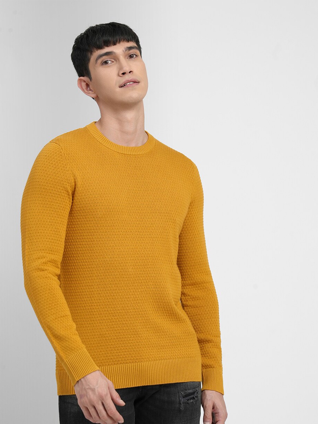 

Jack & Jones Men Yellow Pullover