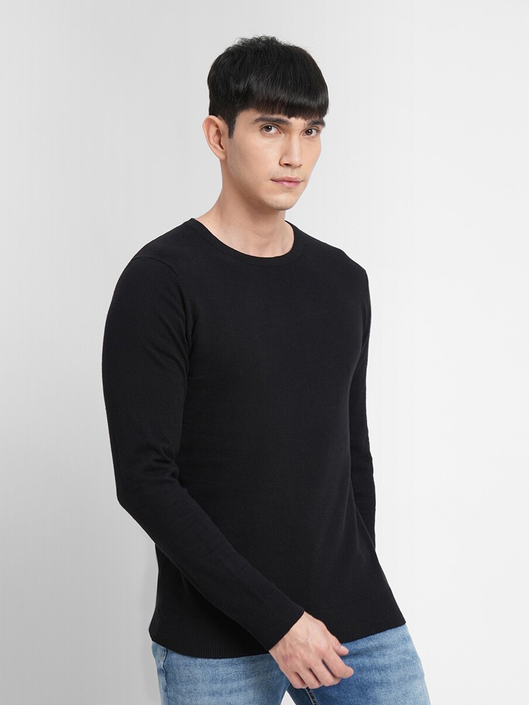 

Jack & Jones Men Black Pullover