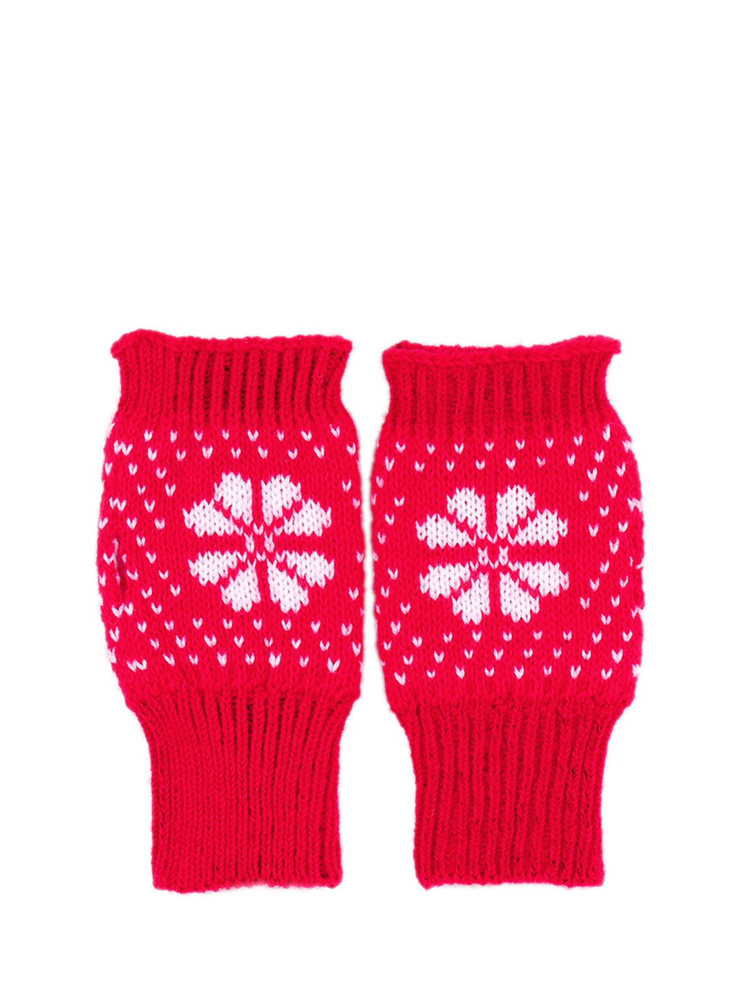 

Bharatasya Kids Red Knitted Christmas Acrylic Winter Gloves