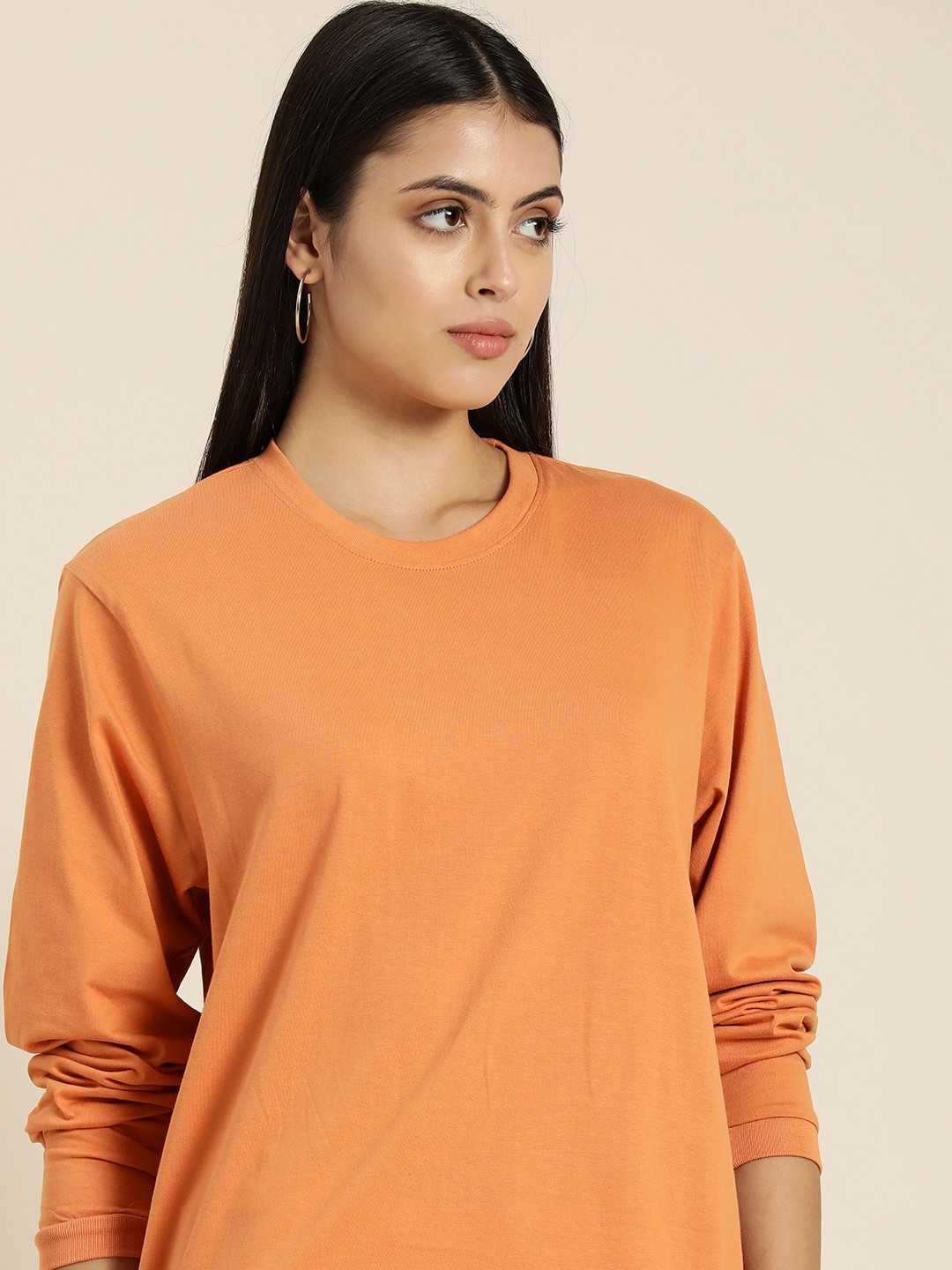 

Difference of Opinion Women Oversized Fit T-shirt, Orange