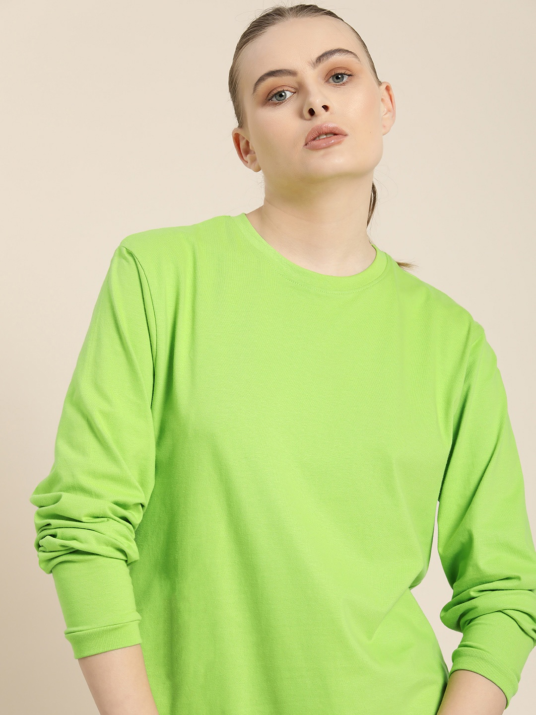 

Difference of Opinion Women Oversized Fit T-shirt, Green