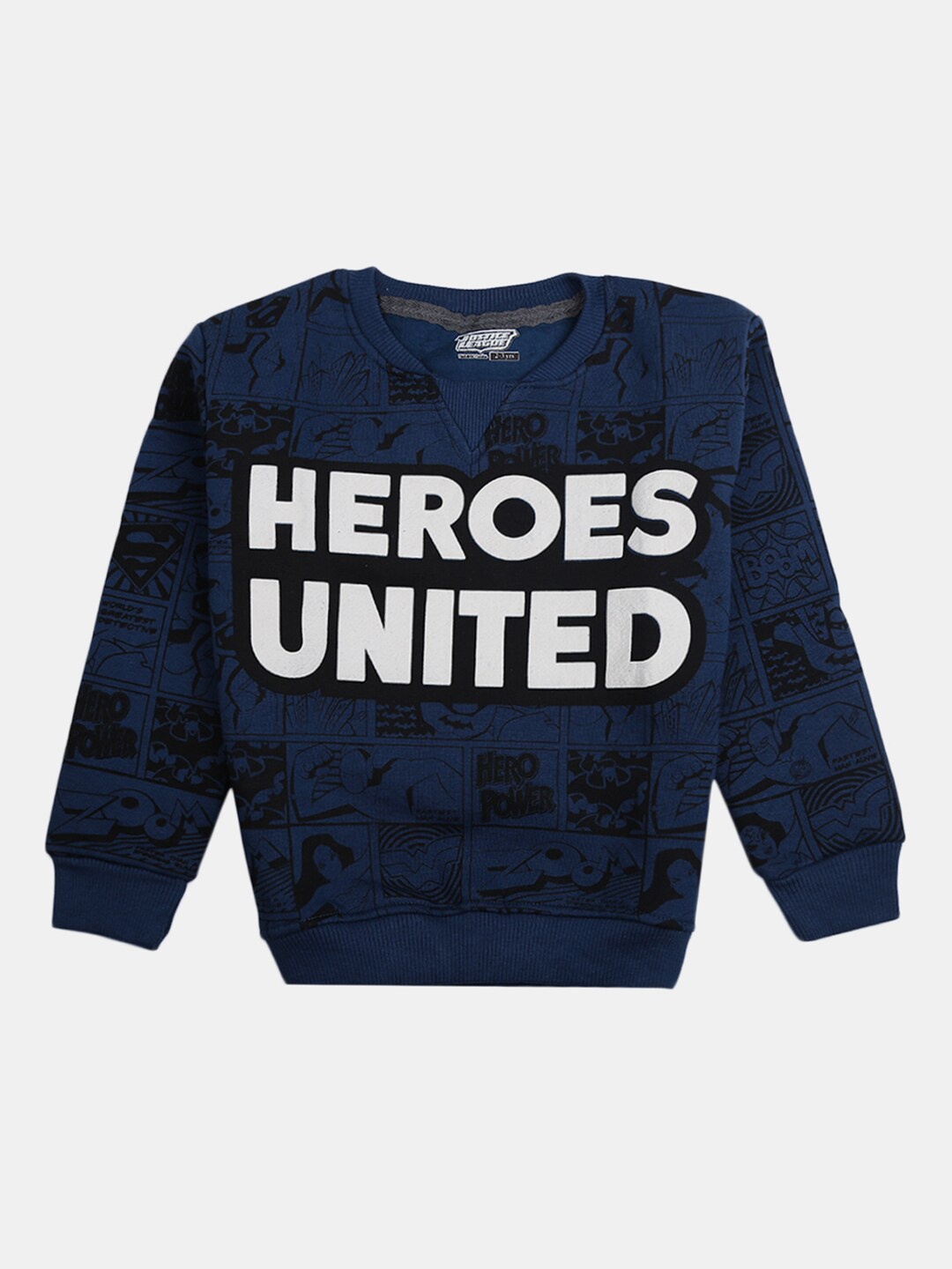 

V-Mart Boys Blue Printed Cotton Sweatshirt
