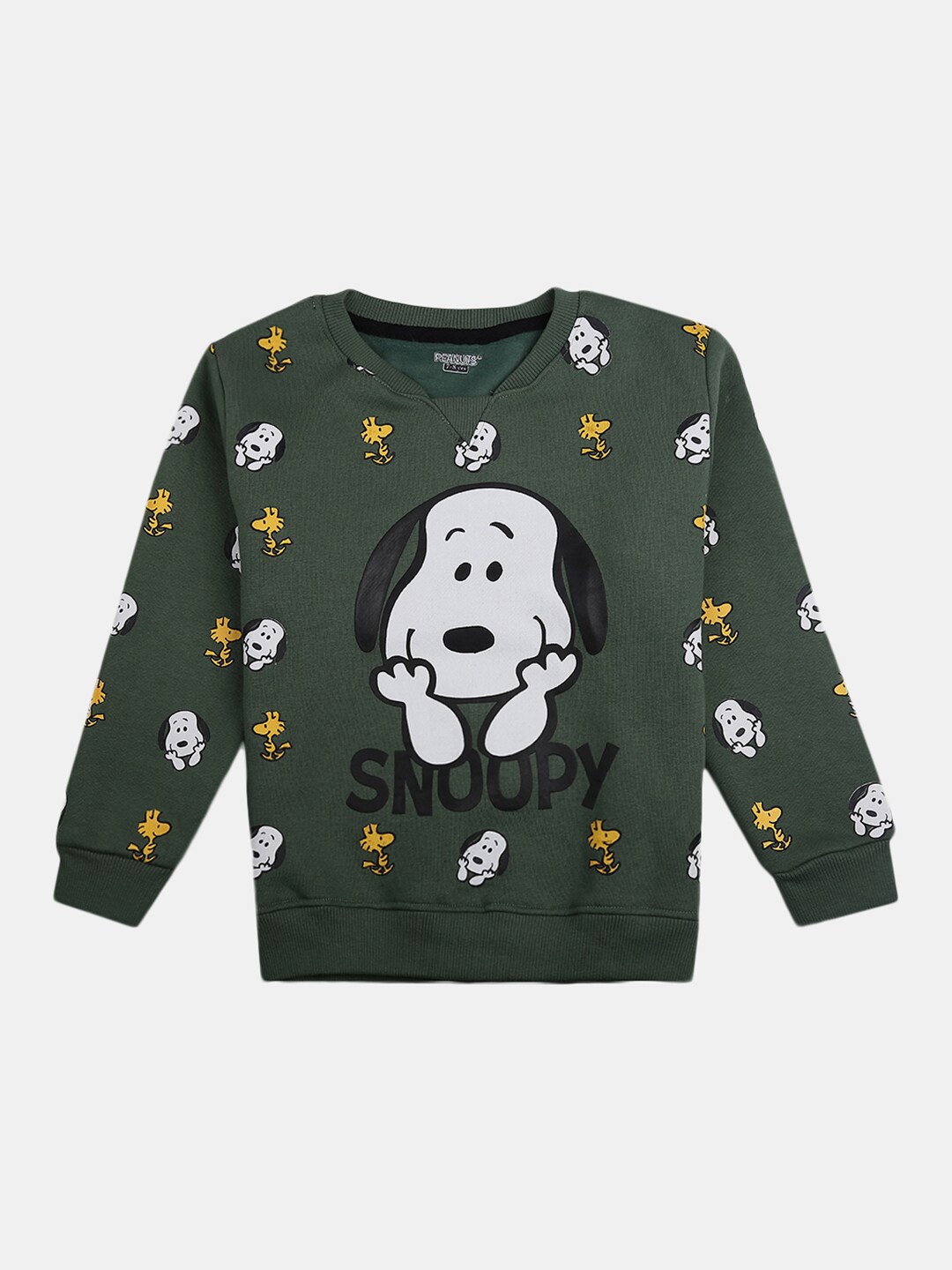 

V-Mart Boys Green Printed Cotton Sweatshirt