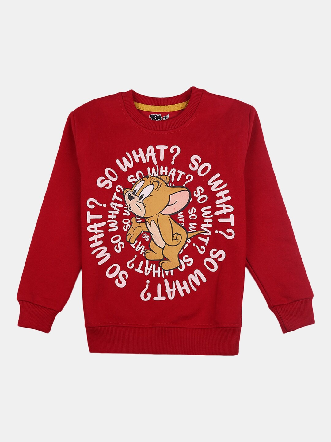 

V-Mart Boys Red Printed Cotton Sweatshirt