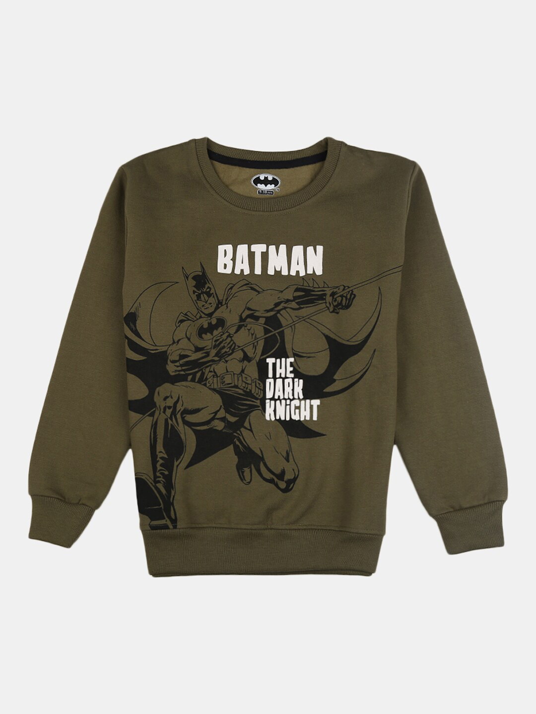 

V-Mart Boys Olive Green Printed Cotton Sweatshirt
