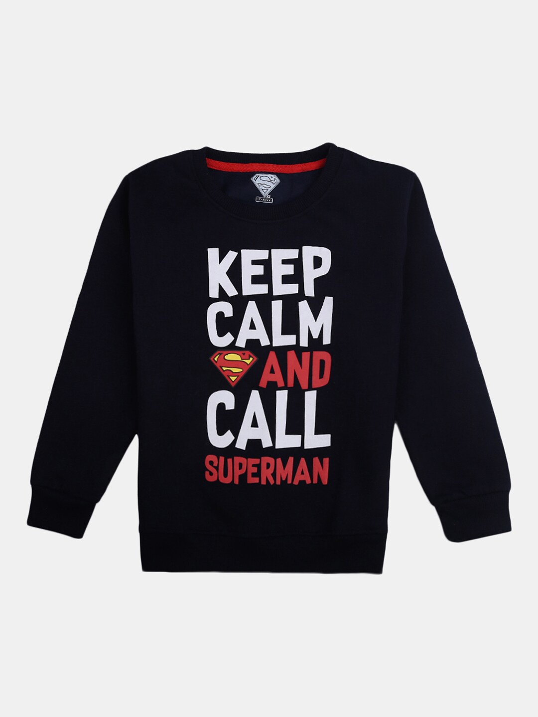 

V-Mart Boys Navy Blue Printed Cotton Sweatshirt