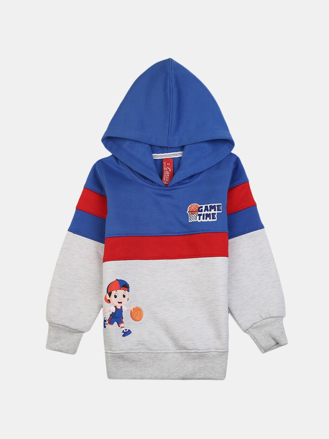 

V-Mart Boys Blue Colourblocked Cotton Sweatshirt