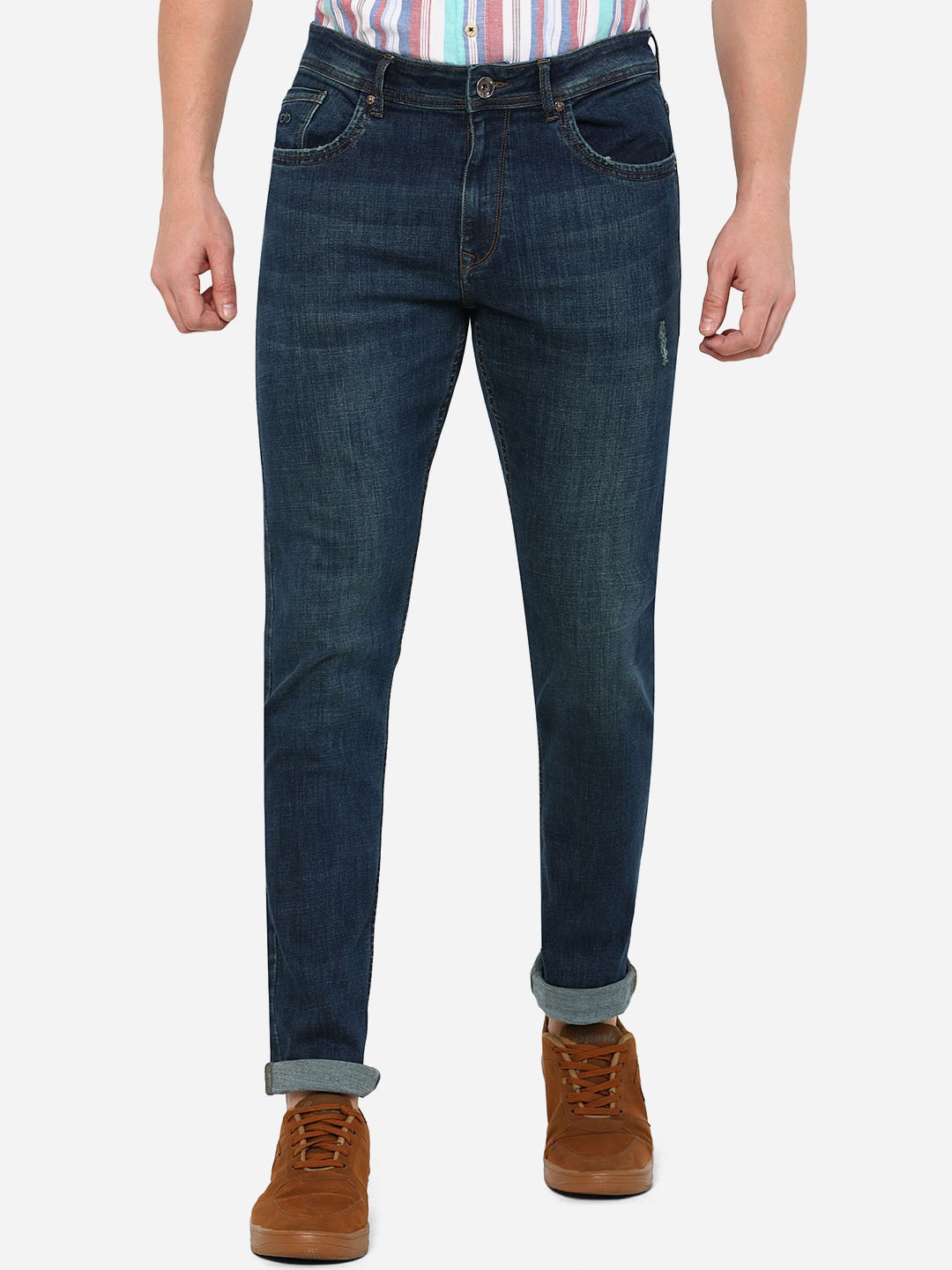 

JADE BLUE Men Blue Straight Fit Light Fade Jeans